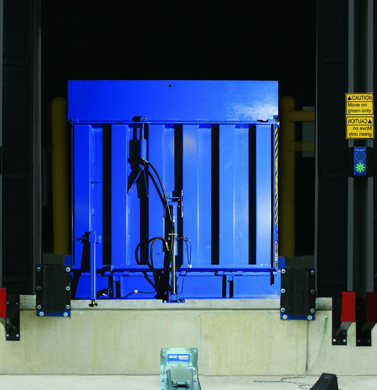 Vertical Storing Dock Leveler From Blue Giant Equipment Corporation