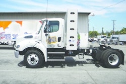A Ryder compressed natural gas tractor from the Deans Food Alta Dena Dairy fleet.