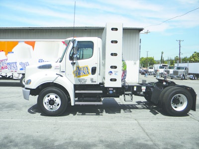 A Ryder compressed natural gas tractor from the Deans Food Alta Dena Dairy fleet.