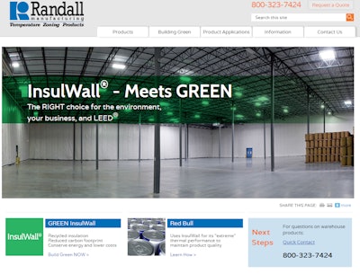 Randall Manufacturing revamps warehouse website and social media tools.
