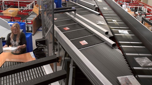 The sorting and distribution systems are used in distribution centers throughout the world.