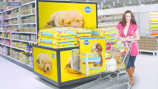 Ads Box With Shopper And Dog F 10982659