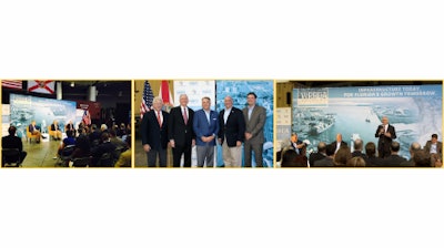 Richard Biter, Assistant Secretary for Intermodal, Florida Dept. of Transportation; Congressman Daniel Webster; Port Tampa Bay President & CEO Paul Anderson; Congressman Steve Southerland; and Florida Ports Council President Doug Wheeler.