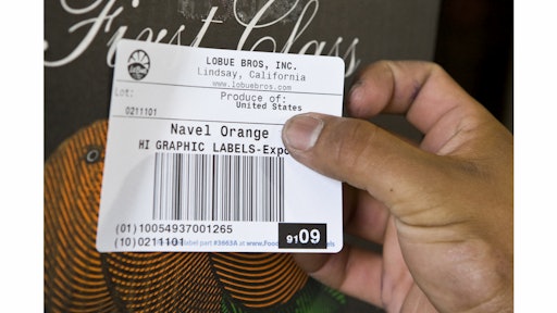 Dynamic Systems’ printer prints labels that include the GS1 barcode and comply with the Produce Traceability Initiative.