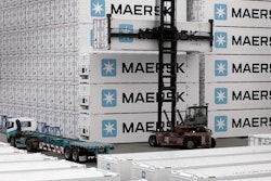 Danish shipping and oil group A. P. Moller-Maersk could split up into separate companies, its chairman said on Thursday after naming Soren Skou, the head of its container business, as chief executive.