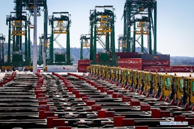 This photo taken on Jan. 27, 2013, shows the first phase of the Cuba's Special Development Zone in the port of Mariel, about 50 kilometers west of Havana.