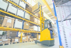 An operator sits down in a Jungheinrich ETV Series 1 lift truck.