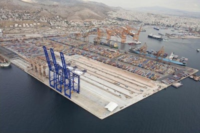 File photo of Greece's Piraeus Port.