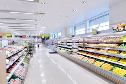 A fruit and produce aisle in a Waitrose supermarket.