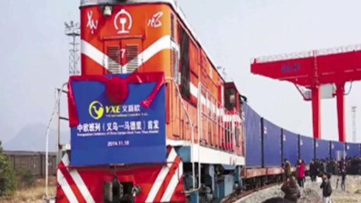 The Yixin'ou cargo line completed the trip from China to Spain in four months.