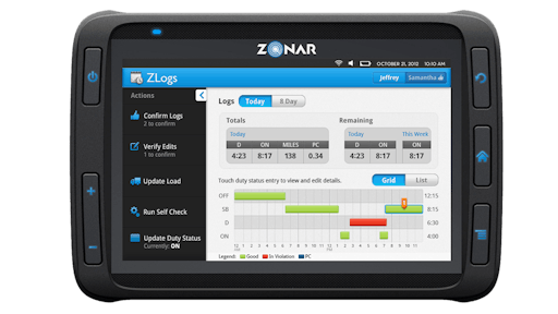 The Android-based Zonar 2020 Mobile Tablet.