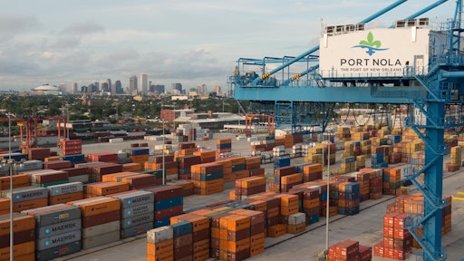 The Port of New Orleans container yards stay busy year round.