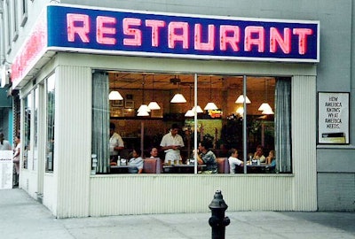 Tom's Restaurant in Manhattan, made internationally famous by Seinfeld.
