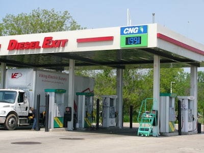 Public Compressed Natural Gas (CNG) fueling stations like this one in New Berlin, Wis., are starting be built in more areas as the infrastructure for alternative fuels continues to increase.