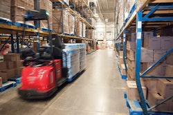 The Raymond Model 3010 automated lift truck does not require a driver.