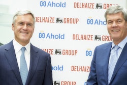 Frans Muller, President and CEO of Delhaize Group, and Dick Boer, President and CEO of Royal Ahold.