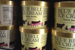 In this April 10, 2015 file photo, Blue Bell ice cream rests on a grocery store shelf in Lawrence, Kansas. In the wake of a deadly listeria outbreak in ice cream, the Justice Department is warning food companies that they could face criminal and civil penalties if they poison their customers.