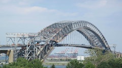 The Bayonne Bridge is only 151 feet above the water and larger container ships often cannot cross under it to reach marine terminals – Port Newark, Elizabeth and Howland Hook in Staten Island. Once the renovation is complete the Bridge will have a clearance of 215 feet.