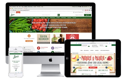 Lowes Foods uses its e-commerce website to engage customers in special promotions. Customers can shop the entire product catalog using a number of filters.