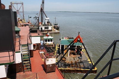This project involves dredging as needed within the existing 40-foot Delaware River federal navigation channel to deepen it to 45 feet from Philadelphia Harbor, Pa. and Beckett Street Terminal, Camden, N.J. along a 102.5-mile distance to deep water in the Delaware Bay.