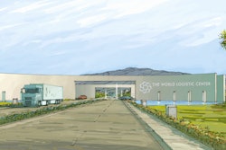 An artist's rendering of the future site of the behemoth 2,600-acre World Logistics Center in the region east of Los Angeles known as the Inland Empire.