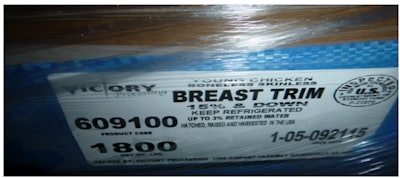 The products subject to recall bear the establishment number “EST. P-247” inside the USDA mark of inspection. These items were shipped to processing facilities in Georgia and Louisiana.