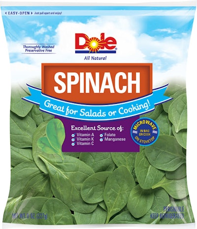 Dole Fresh Vegetables is voluntarily recalling a limited number of cases of bagged salad with an “Enjoy By” date of October 15 due to a possible health risk from Salmonella.