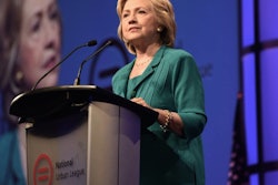 'I don’t believe we can afford to keep giving new agreements the benefit of the doubt. The risks are too high that, despite our best efforts, they will end up doing more harm than good,' Clinton said in a statement issued during a campaign swing through Iowa.