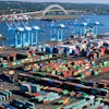 During the year, the port handled 6,371,720 20-foot equivalent units (TEUs) (or 3,664,013 cargo containers), an increase of 10.4 percent over 2014 when the previous annual record was established.