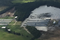 South Carolina Department of Agriculture Commissioner Hugh Weathers toured the state by air Oct. 5 and 6 and witnessed how the massive rainfall submerged thousands of farm acres under water with farm buildings standing as islands in the water and washed away farm roads.
