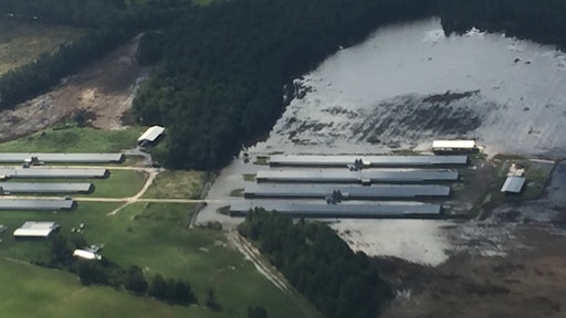 South Carolina Department of Agriculture Commissioner Hugh Weathers toured the state by air Oct. 5 and 6 and witnessed how the massive rainfall submerged thousands of farm acres under water with farm buildings standing as islands in the water and washed away farm roads.