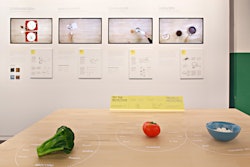 The table's technology developed by IDEO in collaboration with Ikea suggests recipes based on ingredients pushed together on the surface, step-by-step cooking instructions, and information on healthiness, seasonality and cost. The table's inductive surface heats pans and cups to exactly the right temperature, charges your handheld devices, while the projector adds information about remaining cooking time onto pan handles.