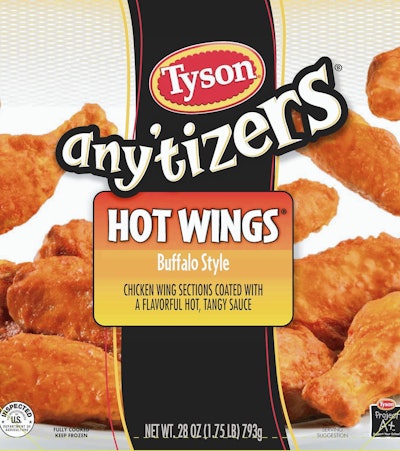 Tyson Foods Inc. of Springdale, Ark., is recalling approximately 52,486 pounds of chicken wing product that may be adulterated because of having an “off-odor” scent.