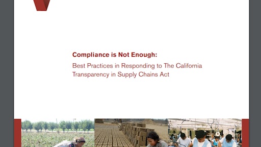 Under California's supply chain transparency law, the first of its kind, companies with more than $100 million in revenue must publicly disclose their efforts to fight slave labor. It doesn't require them to have a policy – but if they do, they have to say what it is.