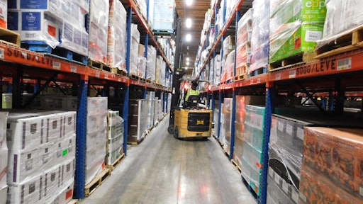 Lift truck management software allows Southern Wine & Spirits to monitor the efficiency of a Landoll lift truck.