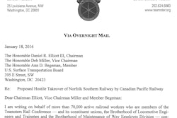 The Teamsters Rail Conference represents more than 70,000 active railroad workers whose constituent unions are the Brotherhood of Locomotive Engineers and Trainmen (BLET) and the Brotherhood of Maintenance of Way Employes Division (BMWED).