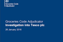U.K. Groceries Code Adjudicator (GCA) Christine Tacon made five recommendations in the report, which include stopping Tesco from making unilateral deductions from money owed for goods supplied. Suppliers will be given 30 days to challenge any proposed deduction and if challenged Tesco will not be entitled to make the deduction. The GCA also insists that the company corrects pricing errors within seven days of notification by a supplier.