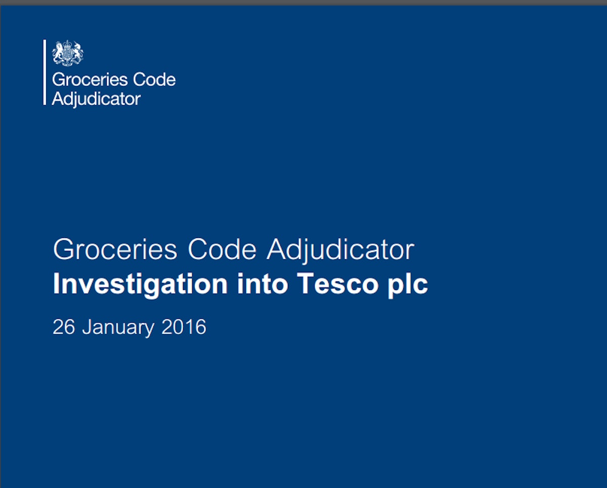 U.K. Regulator Orders Tesco To Improve Supplier Invoice Transparency Food Logistics
