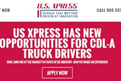 Starting on March 1st, 2016, U.S. Xpress will implement the safety performance-based pay scale where all OTR solo drivers who have 12 months safe driving record and are accident, CSA violation and ticket free, will earn an additional 13.5 percent. With this pay increase, a safe driver with 5 years of experience could make over $70,000 total compensation.