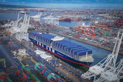 The arrival of the biggest ship to visit North America, the 18,000-TEU CMA CGM Benjamin Franklin, catapulted the Port of Long Beach to its highest cargo volume for the month of February and extended cargo growth for an eighth consecutive month.