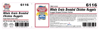 Pilgrim’s Pride Corp. is recalling more than 4.5 million pounds of fully cooked chicken products after consumer complaints and federal confirmation that they contain extraneous material including metal and plastic.