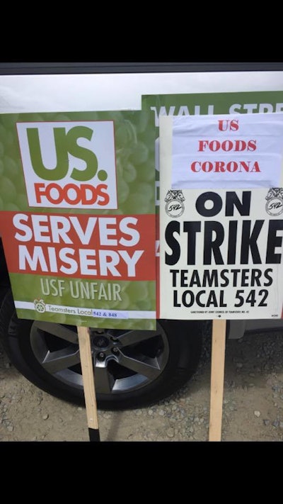 Teamsters who drive for US Foods in Corona, Calif. have launched an unfair labor practice strike to protest allegations that the foodservice company violated federal law that protects workers' rights.