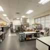 In non-retail areas, the LED lights are uniform throughout the building, save for some style characteristics.