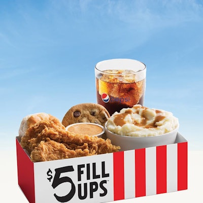 'QSR giants are slowly but surely gaining share back from fast casual challengers as they offer cheaper food promotions, such as KFC’s $5 Fill Ups and updated in-store experiences including Taco Bell’s new higher-end cantinas,' reads the report.