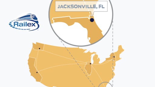 Railex is working with the Union Pacific and CSX railroads to identify a service plan that will allow timely deliveries to Southeastern customers through a new location.
