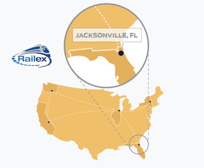 Railex is working with the Union Pacific and CSX railroads to identify a service plan that will allow timely deliveries to Southeastern customers through a new location.