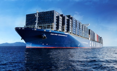 Traxens remote monitoring technology was implemented on some containers on board the Bougainville, CMA CGM’s flagship vessel.