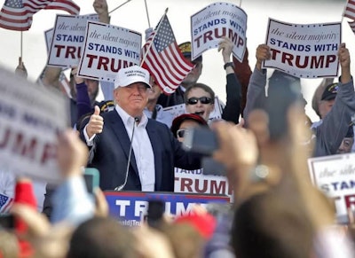 “My plan will embrace the truth that people flourish under a minimum government burden,” Trump said, arguing that slashing protections and regulations would raise the nation’s economic growth rate to at least 3.5 percent.