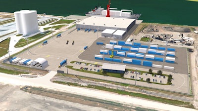 The facility will be located on a 13.7-acre site adjacent to Berth 219, and is designed to handle palletized breakbulk cargo, as well as refrigerated containers.