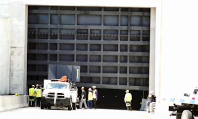 The PortMiami Tunnel closed its watertight gates Wednesday afternoon as a precaution against a tidal flood from Hurricane Matthew.